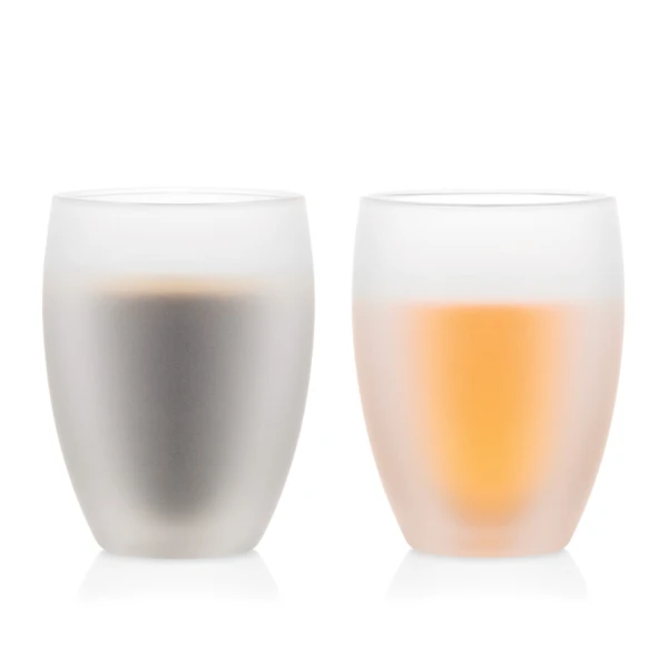 Pavina glasses 0.35 l, milk white, set of 2