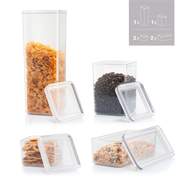 Canteen storage jars, set of 6