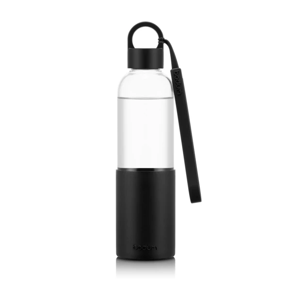 Melior glass water bottle 0.5 l, off-white