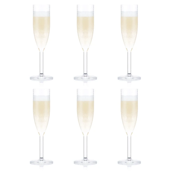 Oktett champagne flutes, set of 6