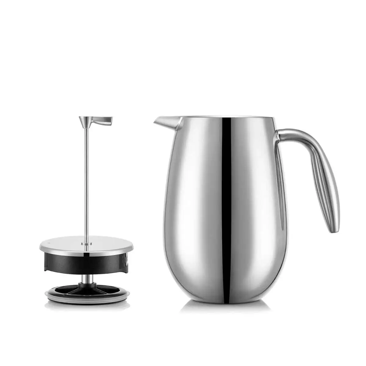 Columbia double-wall French press 1 l, steel