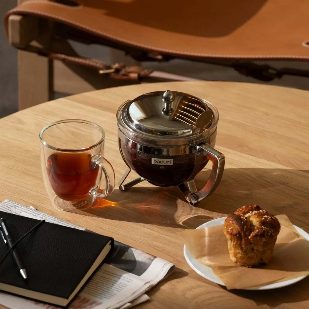 Chambord teapot 1 l, steel handle