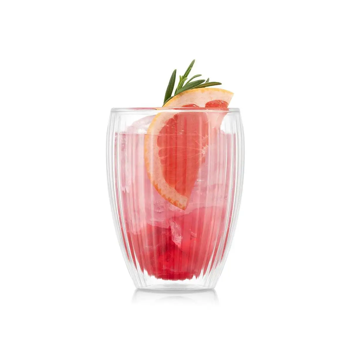 Pavina ribbed glasses 0.32 l, set of 2