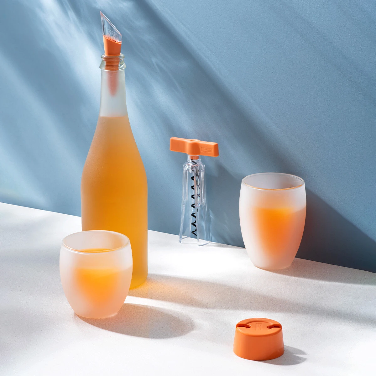 Pavina glasses 0.35 l, milk white, set of 2