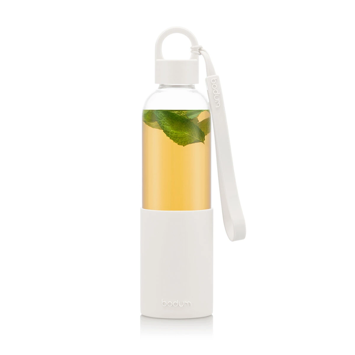 Melior glass water bottle 0.5 l, off-white