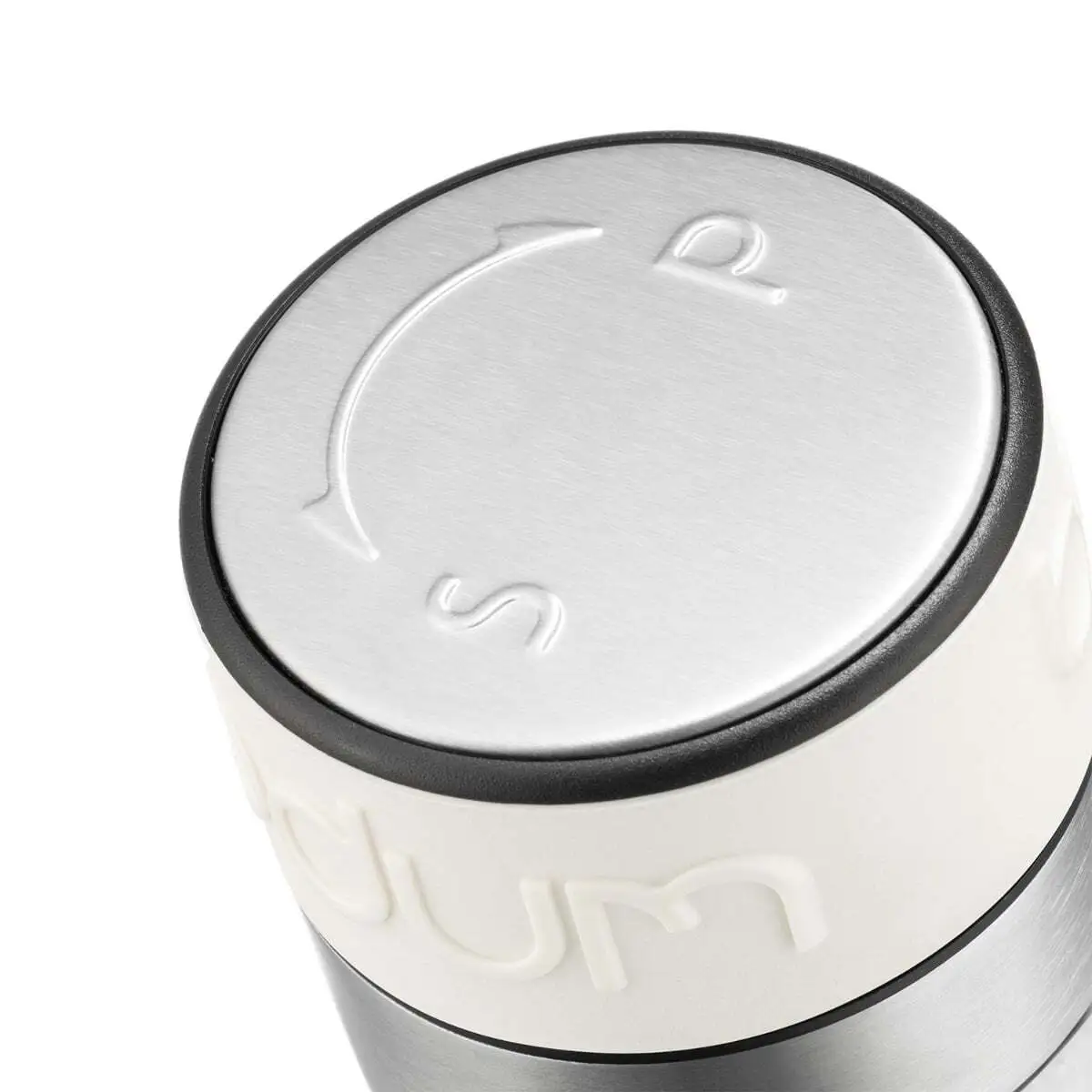 Twin salt and pepper grinder, off-white