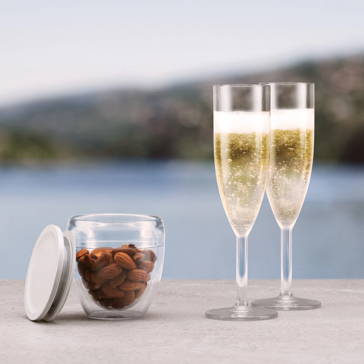 Oktett champagne flutes, set of 6