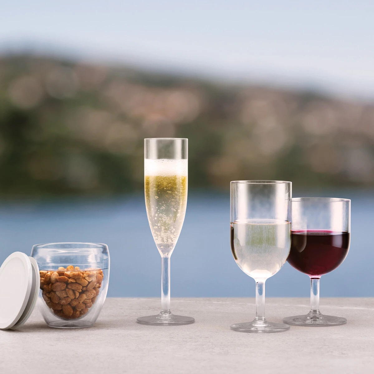 Oktett champagne flutes, set of 6